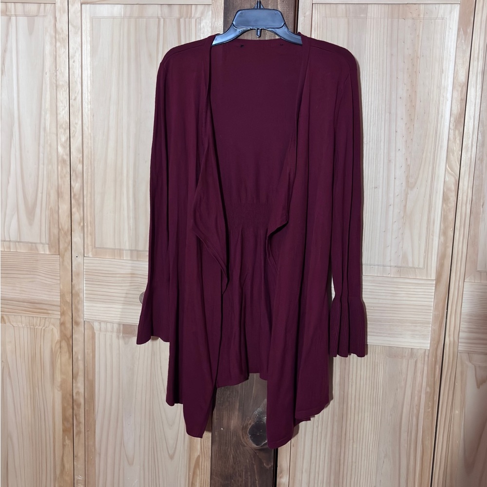 Burgundy Sweater Cardigan